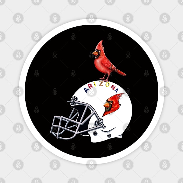 Red Cardinal bird Arizona cardinals Magnet by Artardishop